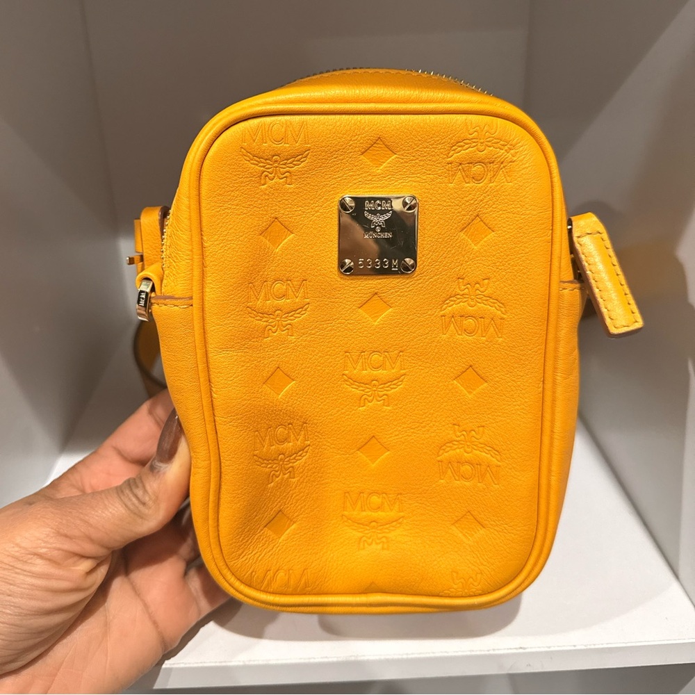 MCM Klassik Visetos Mini Crossbody Belt Bag